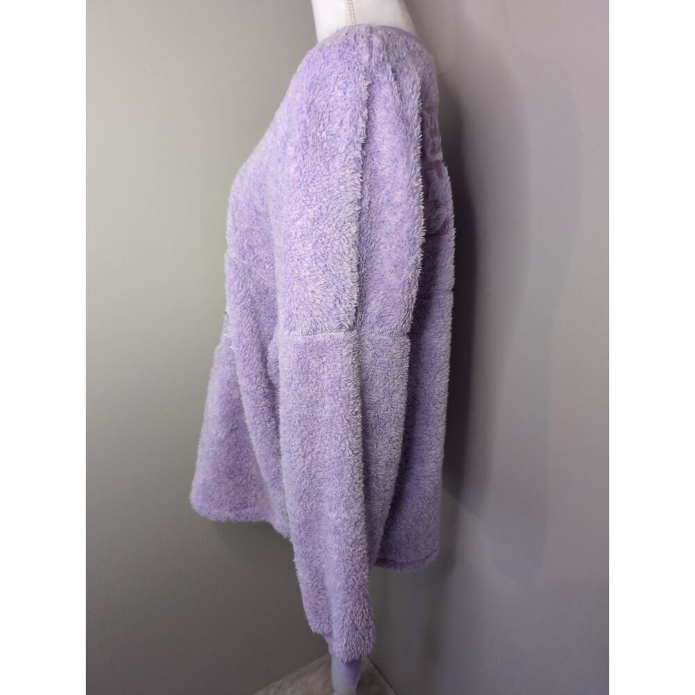 Disney Spirit Jersey Ariel Anniversary Sherpa Pullover L - Picture 3 of 8